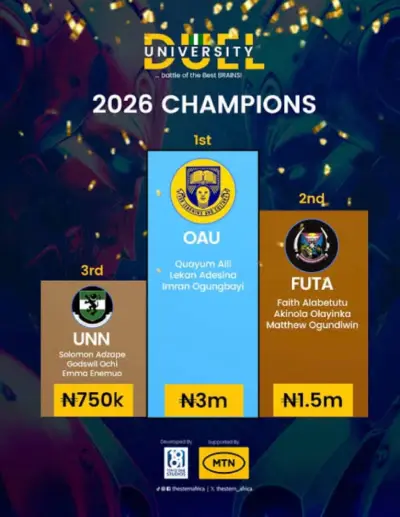 OAU has won the 2026 University Duel STEM Competition