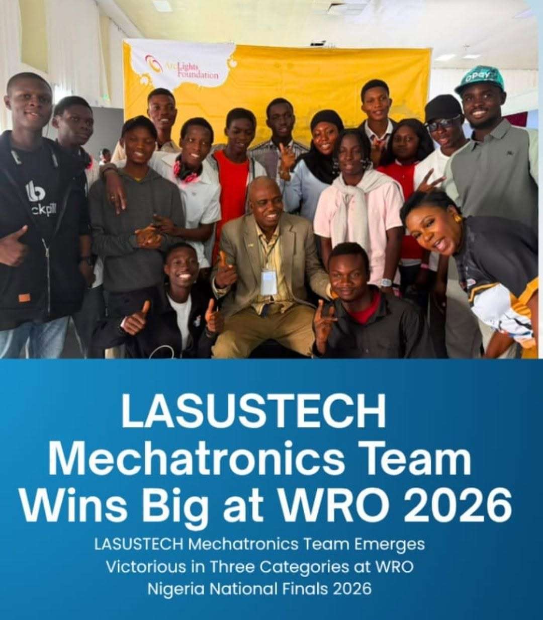 LASUSTECH Mechatronics Team Wins Three Categories at WRO Nigeria National Finals