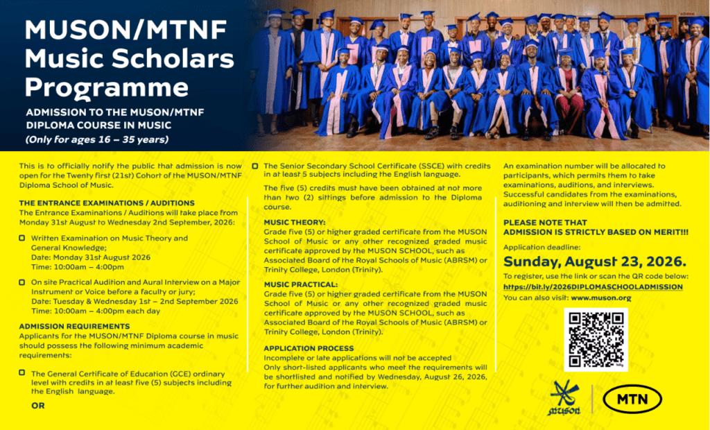 MTN Foundation MUSON Music Scholarship