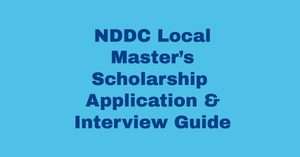 NDDC Local Master’s Scholarship